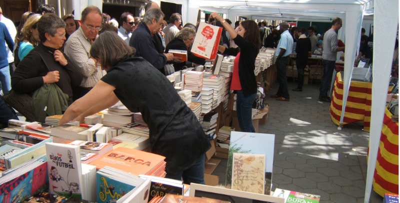 dia de sant jordi feria del libro