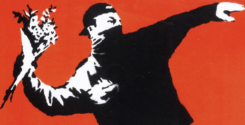 bansky-flower-man bansky-flower-man