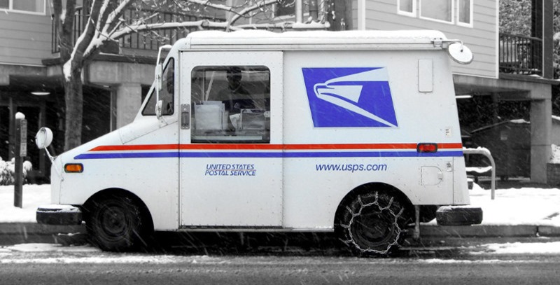 camioneta de reparto servicio postalç