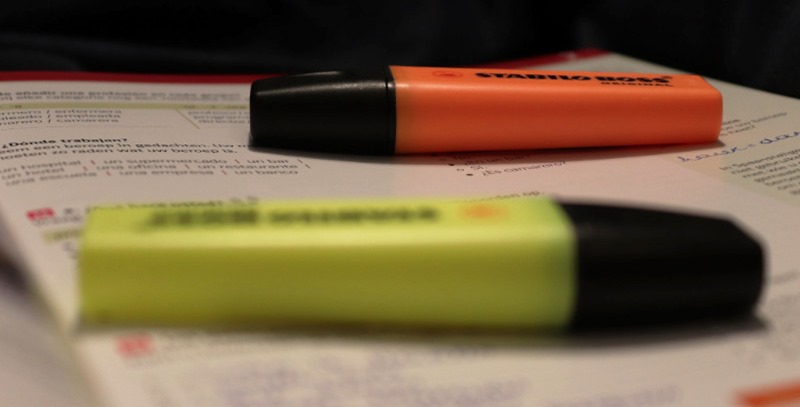 folios con subrayadores